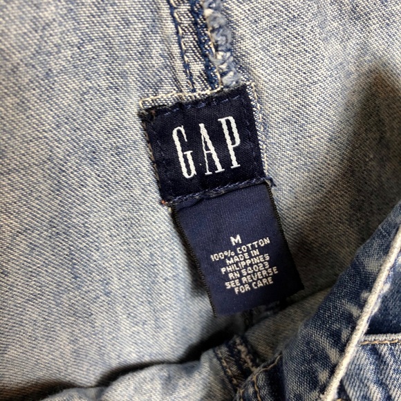 GAP Gap Overalls Jean Shortalls Shorts - Picture 4 of 5